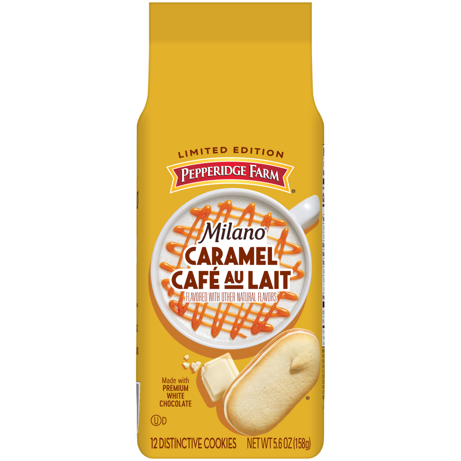slide 1 of 4, Pepperidge Farm Caramel Café Au Lait Flavored with Other Natural Flavors Cookies, 5.6 oz