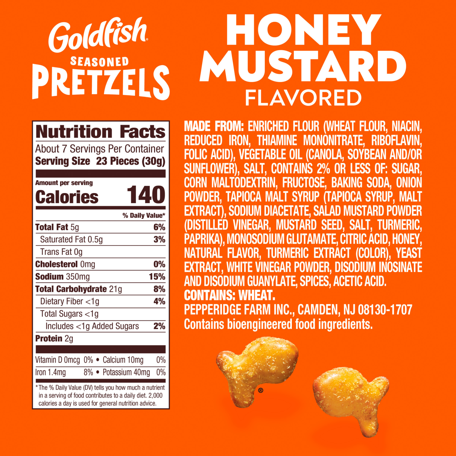 slide 4 of 5, Pepperidge Farm Goldfish Honey Mustard Seasoned Pretzels, 8 Oz, 8 oz