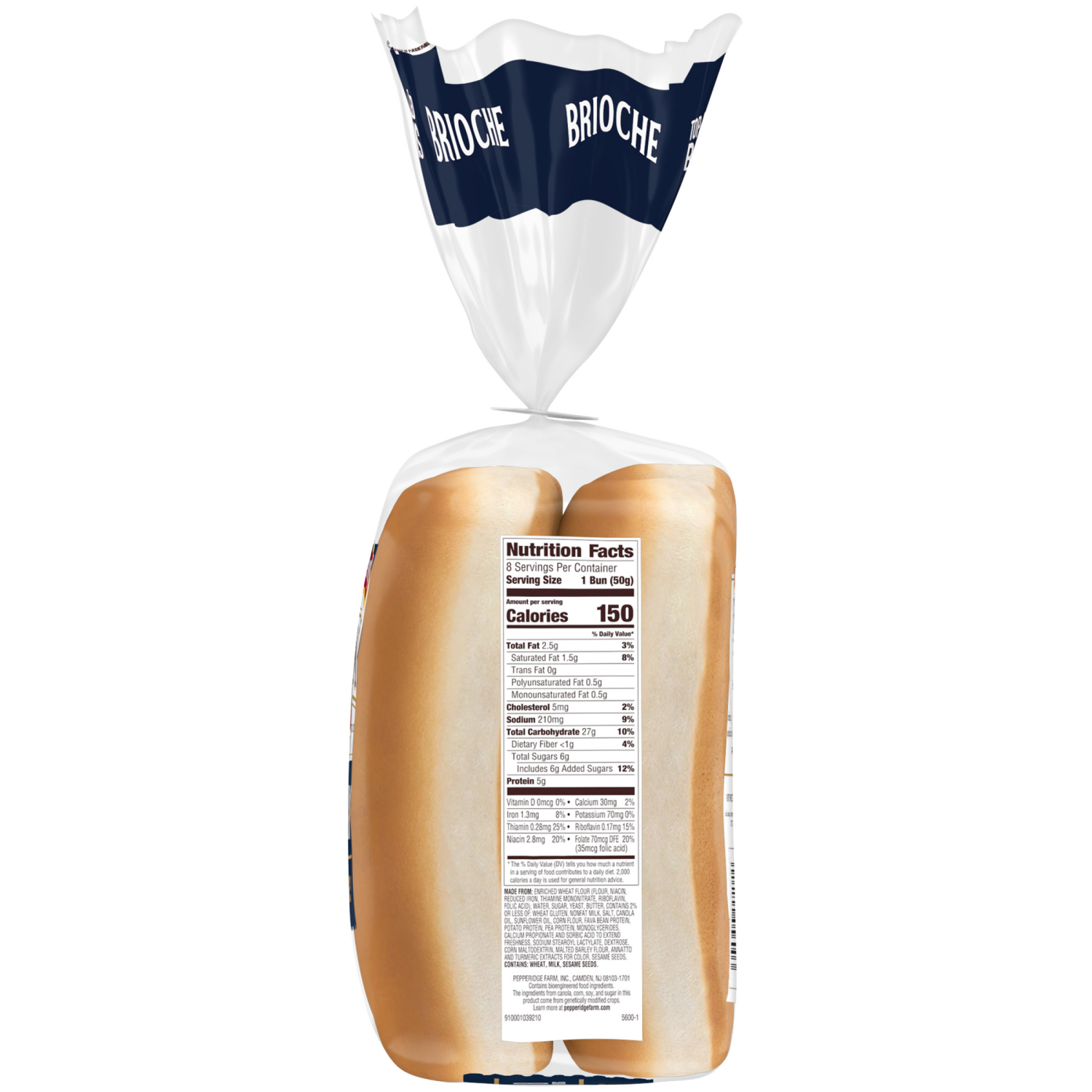 slide 3 of 5, Pepperidge Farm Farmhouse Brioche Hot Dog Buns, 14 Oz Bag, 8 ct