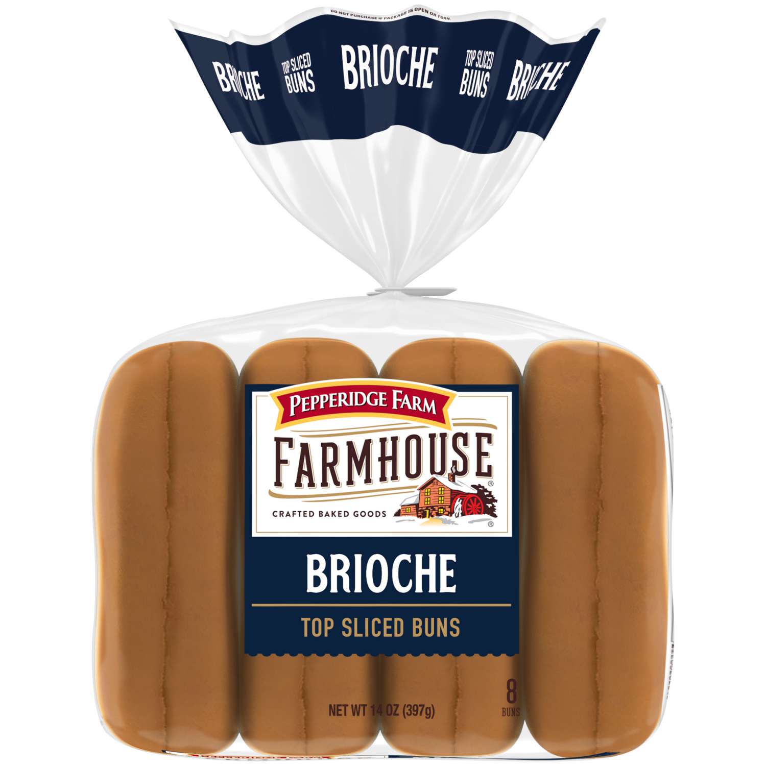 slide 1 of 5, Pepperidge Farm Farmhouse Brioche Hot Dog Buns, 14 Oz Bag, 8 ct