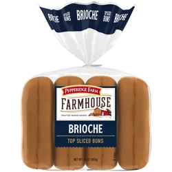 Pepperidge Farm Farmhouse Brioche Hot Dog Buns, 14 Oz Bag
