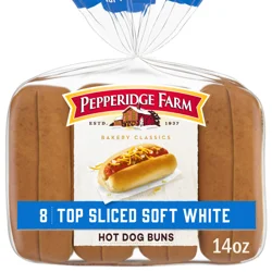 Pepperidge Farm Top Sliced White Hot Dog Buns