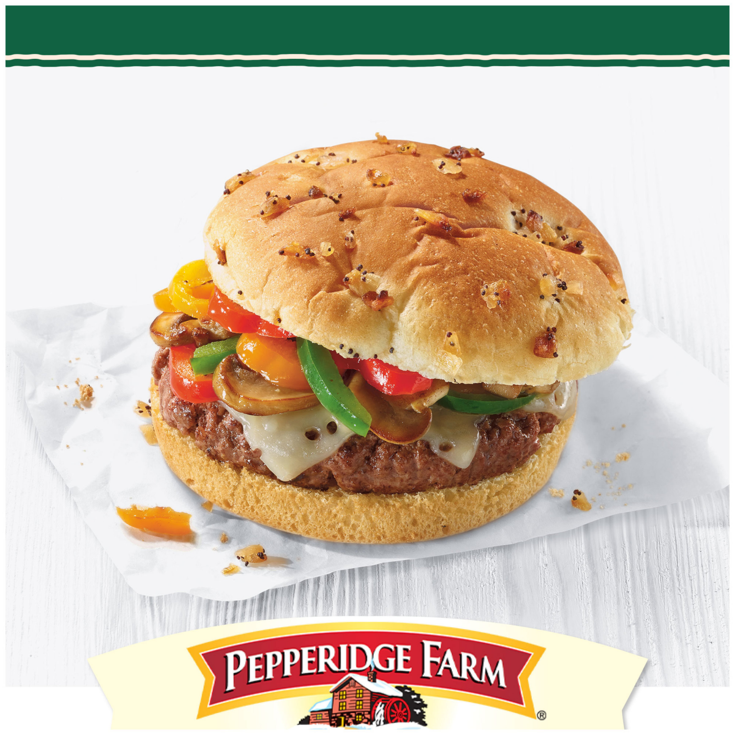 slide 4 of 5, Pepperidge Farm Onion with Poppy Seeds Hamburger Buns, 15.000 oz