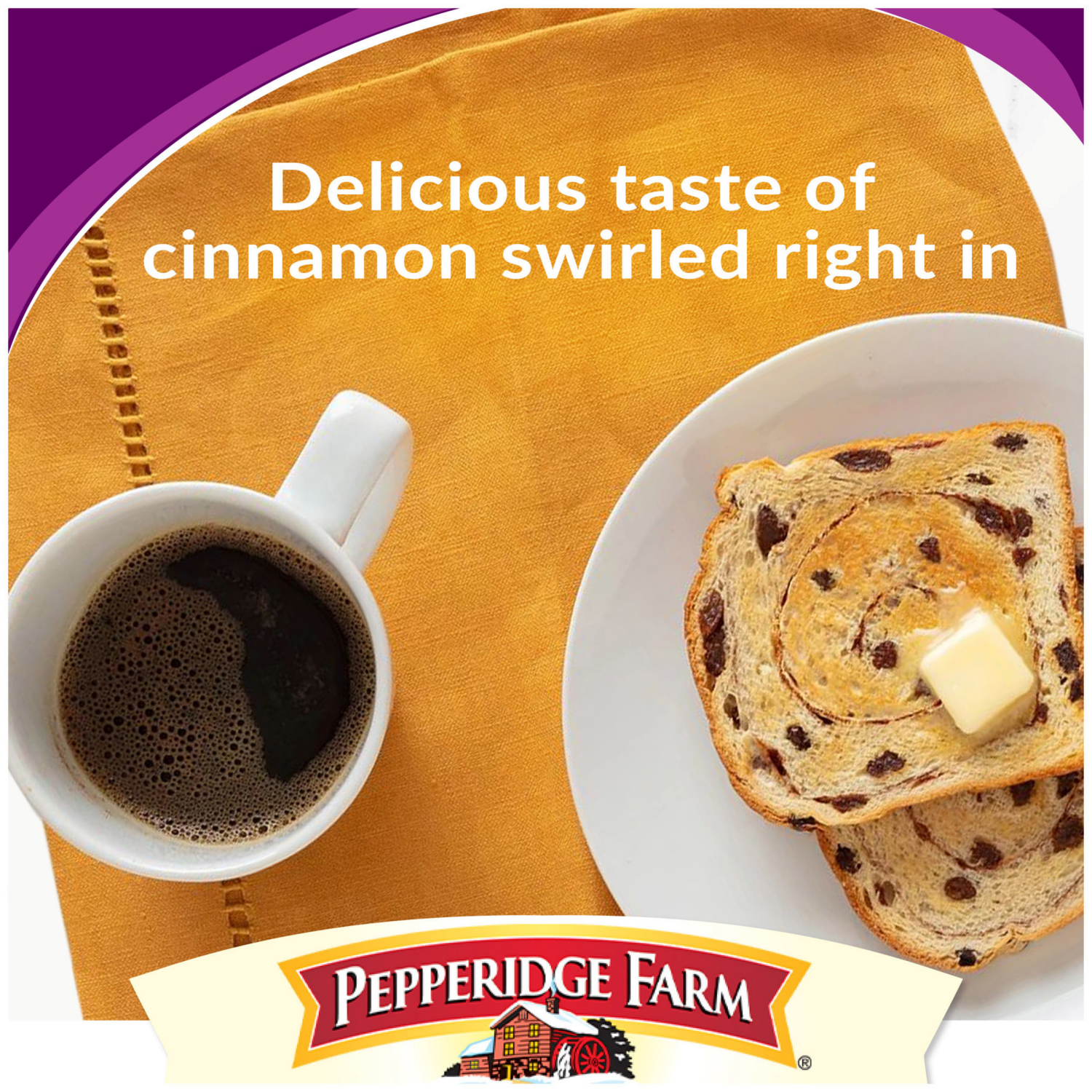 slide 4 of 5, Pepperidge Farm Raisin Cinnamon Swirl Bread, 16.000 oz
