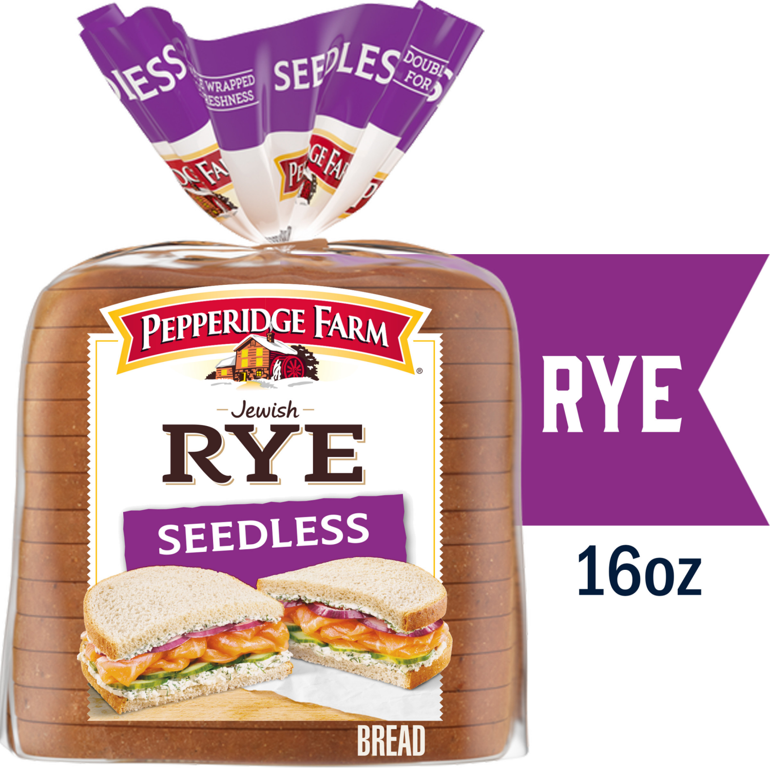 slide 1 of 4, Pepperidge Farm Seedless Rye Bread, 16 oz