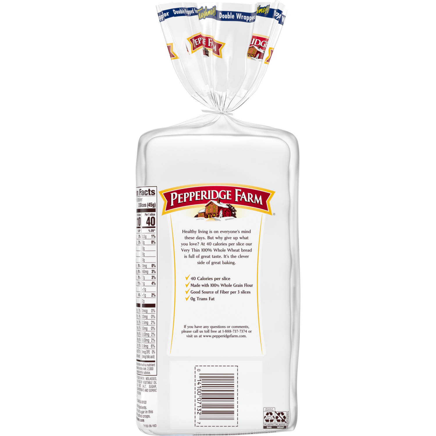 slide 2 of 4, Pepperidge Farm 100% Whole Wheat Bread, 16.000 oz