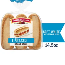 Pepperidge Farm Soft White with Sesame Seeds Hoagie Rolls