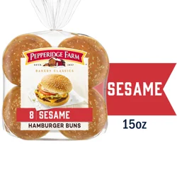 Pepperidge Farm Sesame Topped Hamburger Buns