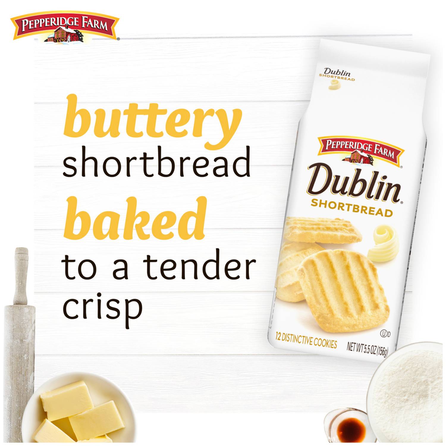 slide 5 of 7, Pepperidge Farm Dublin Shortbread Cookies, 5.500 oz