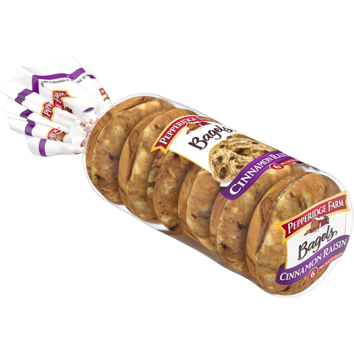 slide 4 of 4, Pepperidge Farm Cinnamon Raisin Bagels, 21.000 oz