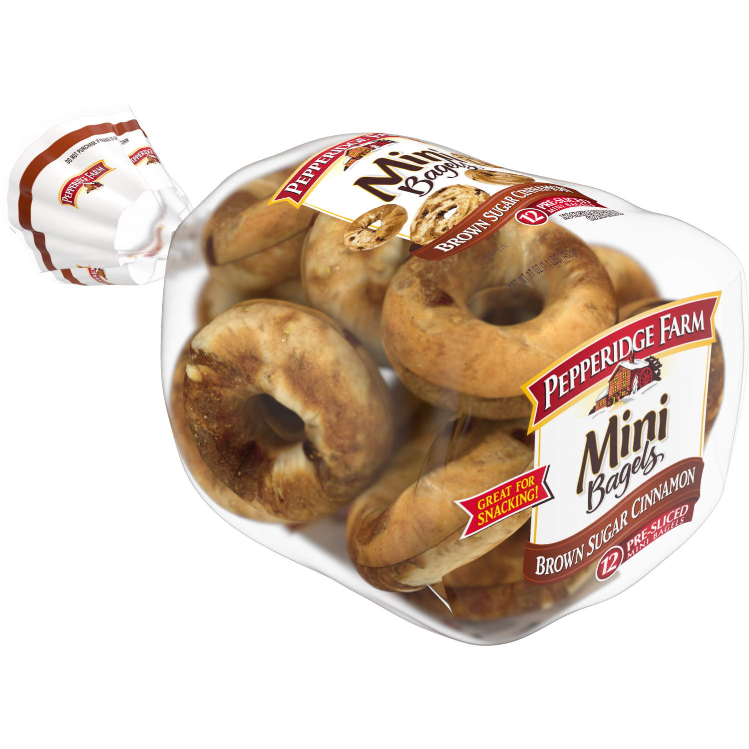 slide 4 of 4, Pepperidge Farm Mini Brown Sugar Cinnamon Bagels, 12 ct; 17 oz