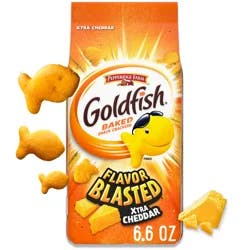Goldfish Flavor Blasted Xtra Cheddar Cheese Crackers, 6.6 Oz Bag
