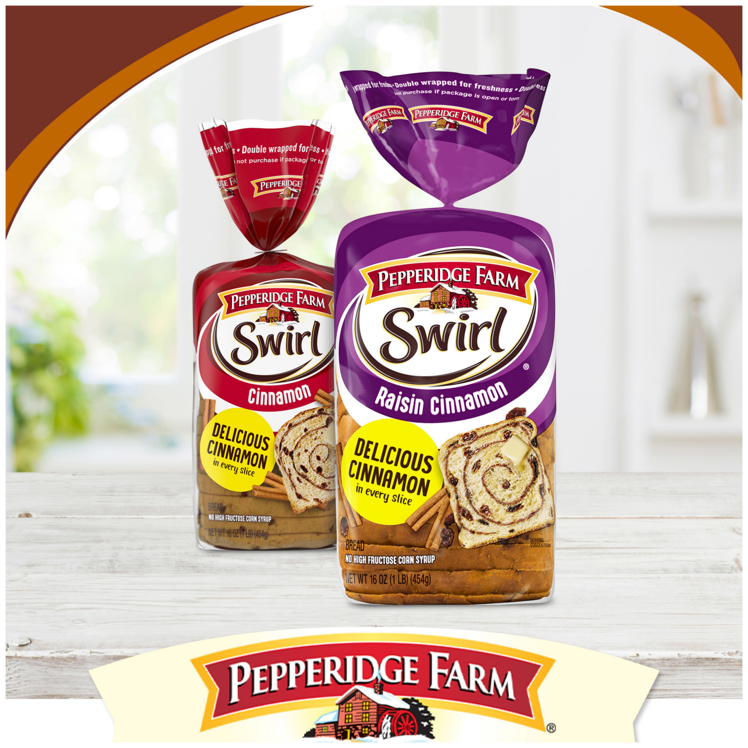 slide 2 of 5, Pepperidge Farm Brown Sugar Cinnamon Swirl Bread, 16.000 oz