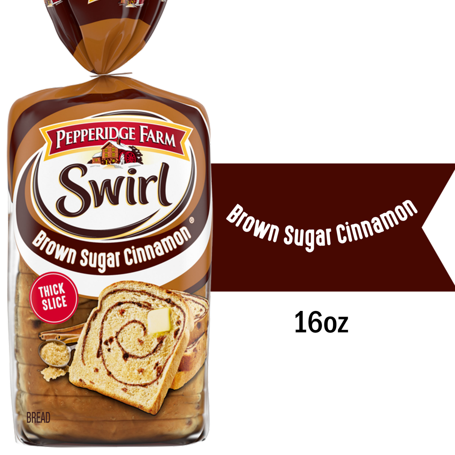slide 1 of 5, Pepperidge Farm Brown Sugar Cinnamon Swirl Bread, 16.000 oz