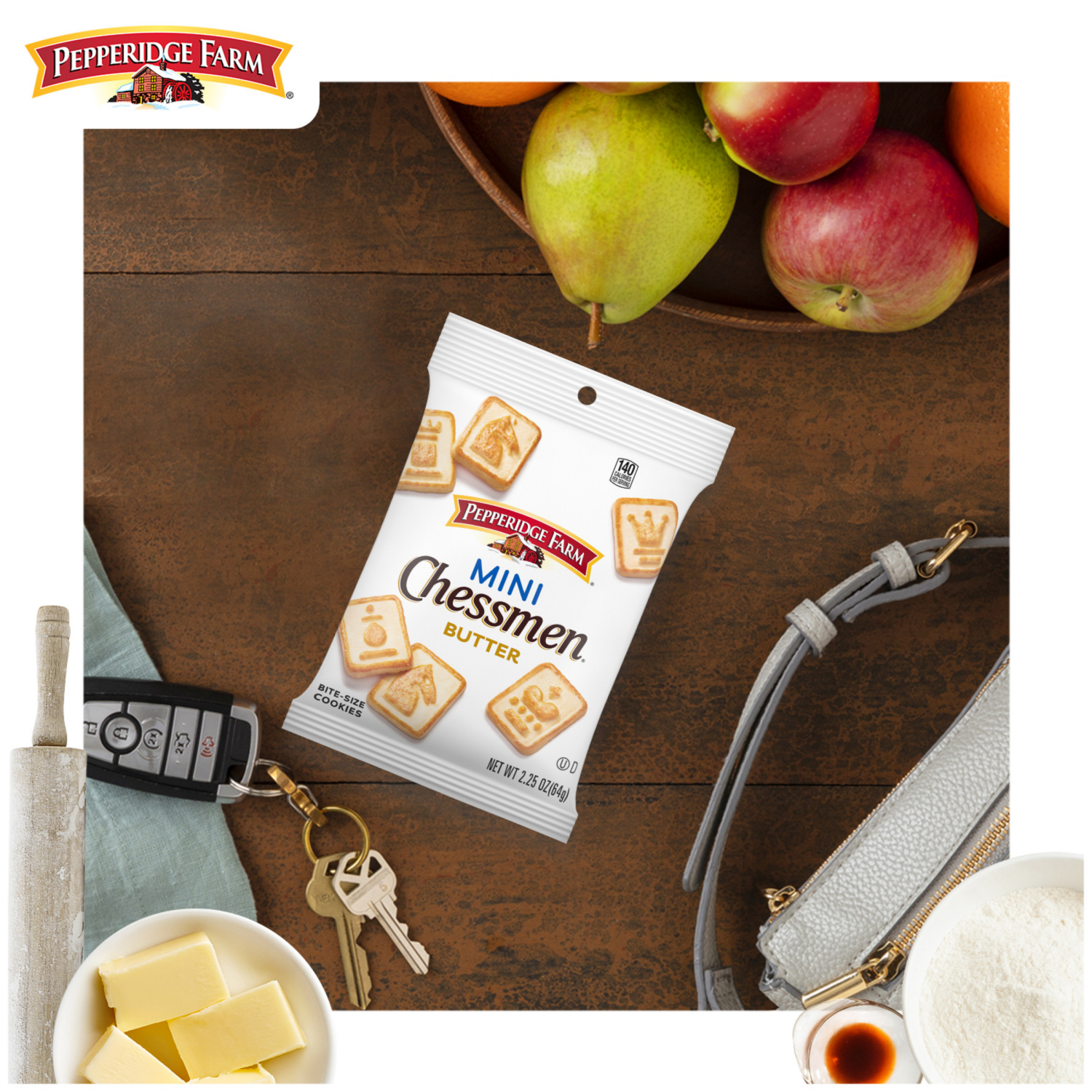 slide 6 of 7, Pepperidge Farm Mini Butter Cookies, 2.250 oz