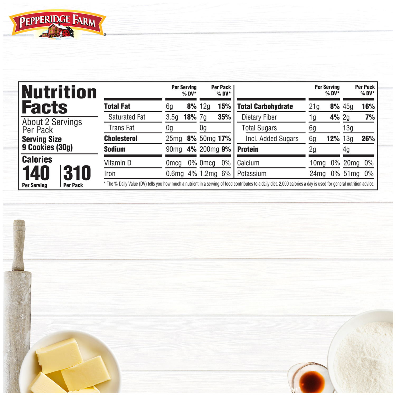 slide 7 of 7, Pepperidge Farm Mini Butter Cookies, 2.250 oz