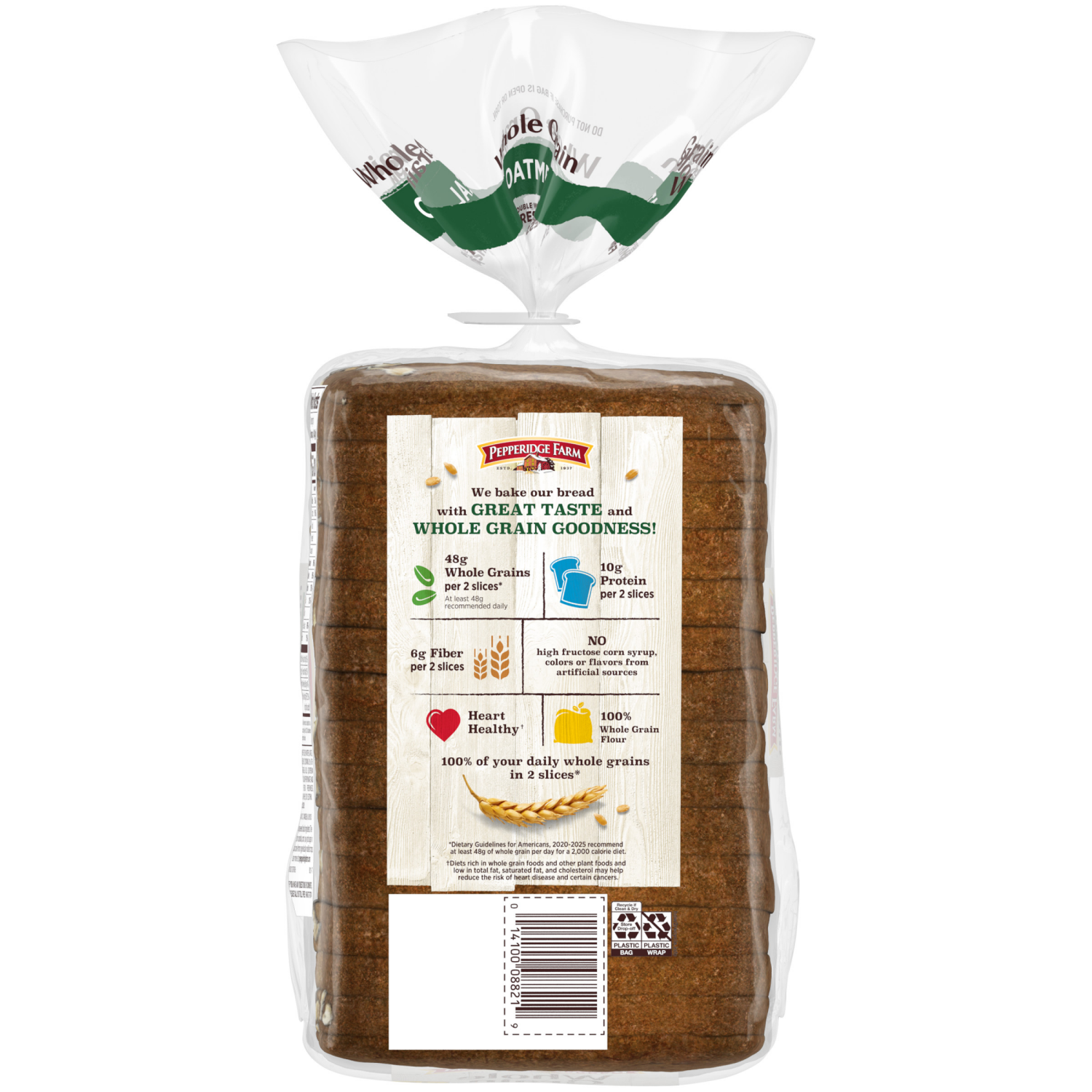slide 2 of 5, Pepperidge Farm Oatmeal Bread, 24.000 oz