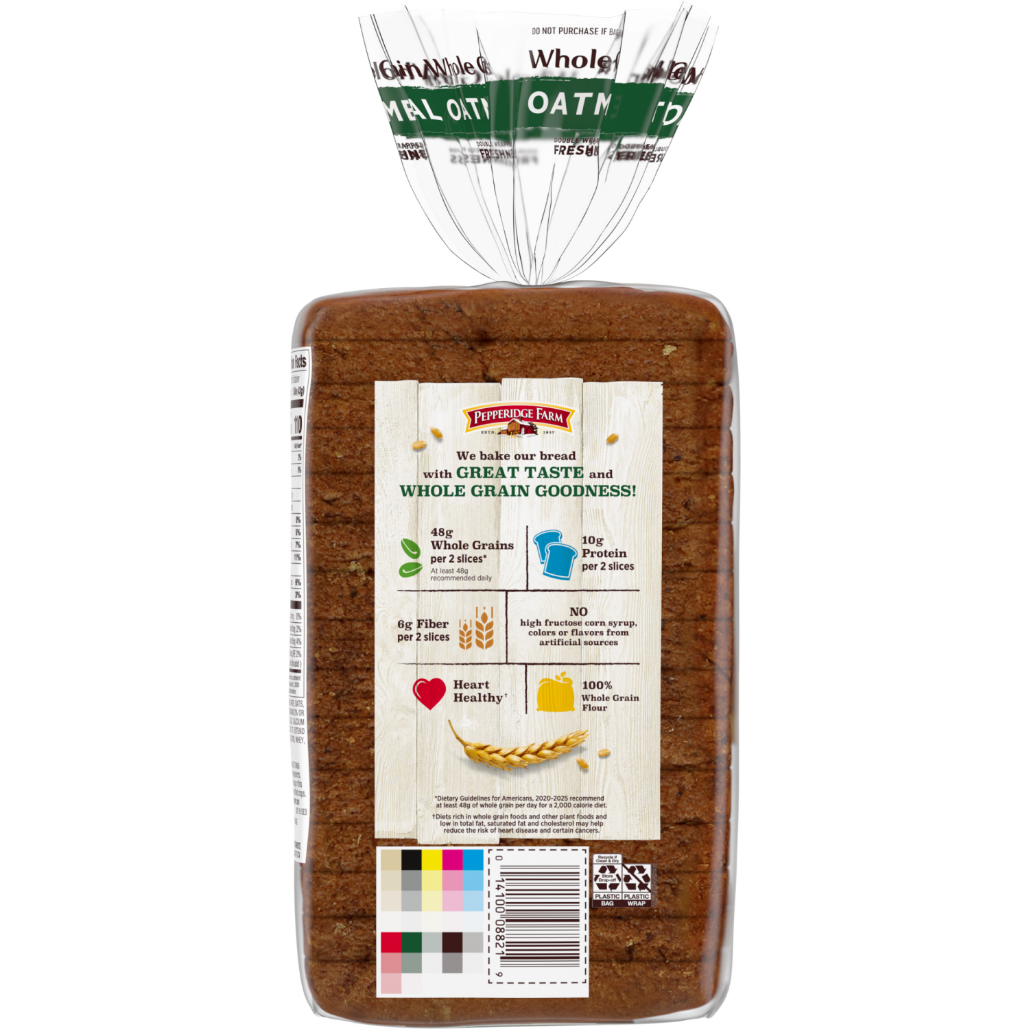 slide 5 of 5, Pepperidge Farm Oatmeal Bread, 24.000 oz