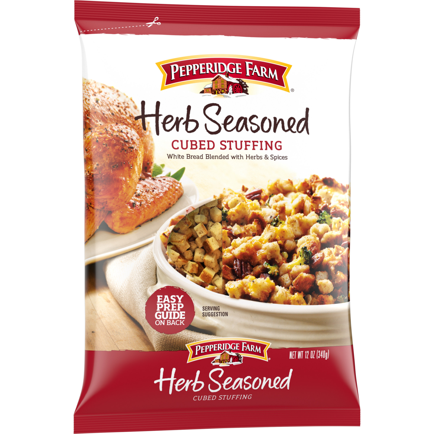 slide 4 of 4, Pepperidge Farm Herb Seasoned Cubed Stuffing, 12.000 oz