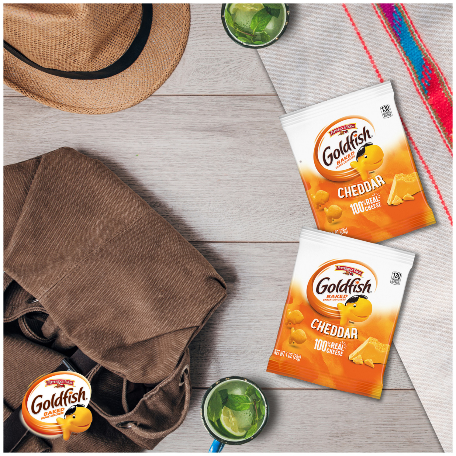 slide 7 of 8, Goldfish Cheddar Cheese Crackers, 9.000 oz