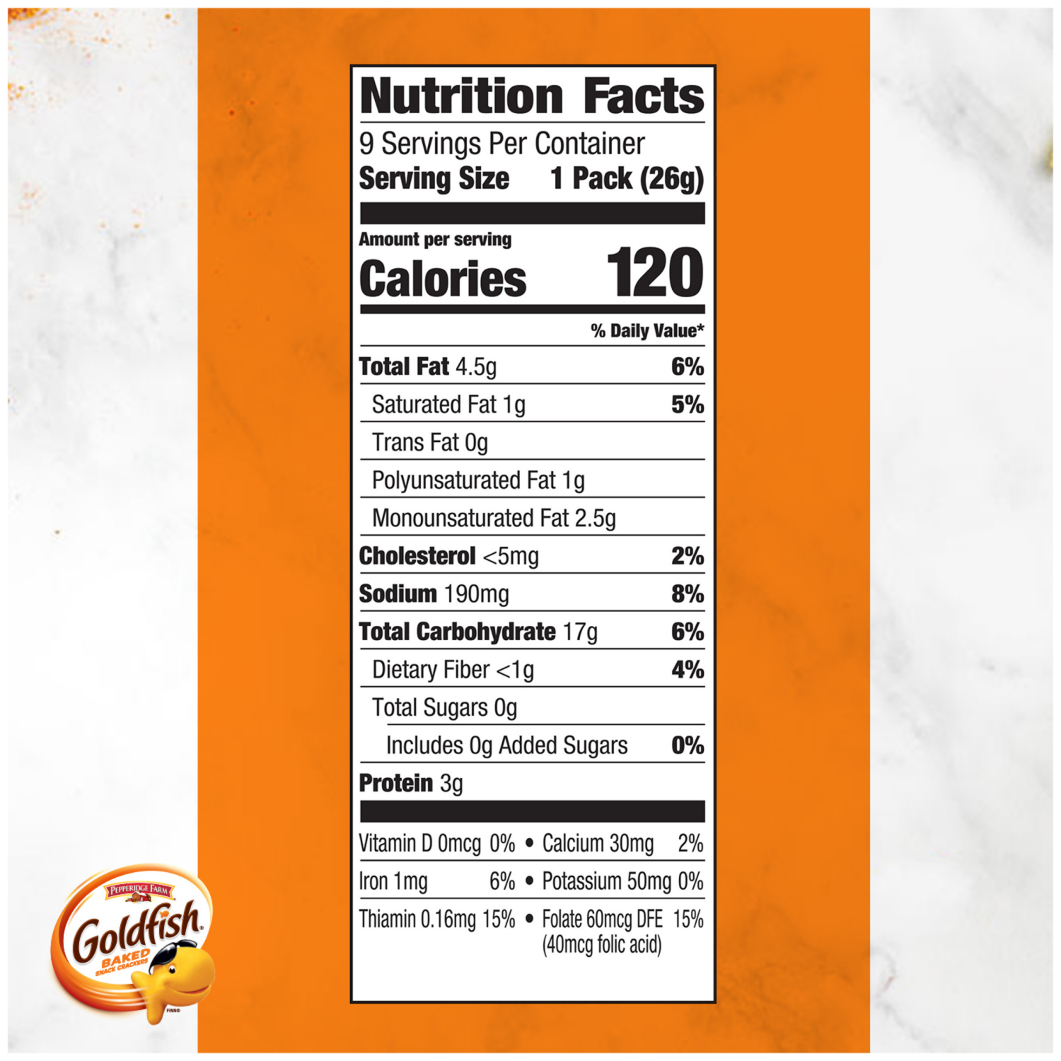 slide 2 of 8, Goldfish Colors Cheddar, 8.100 oz