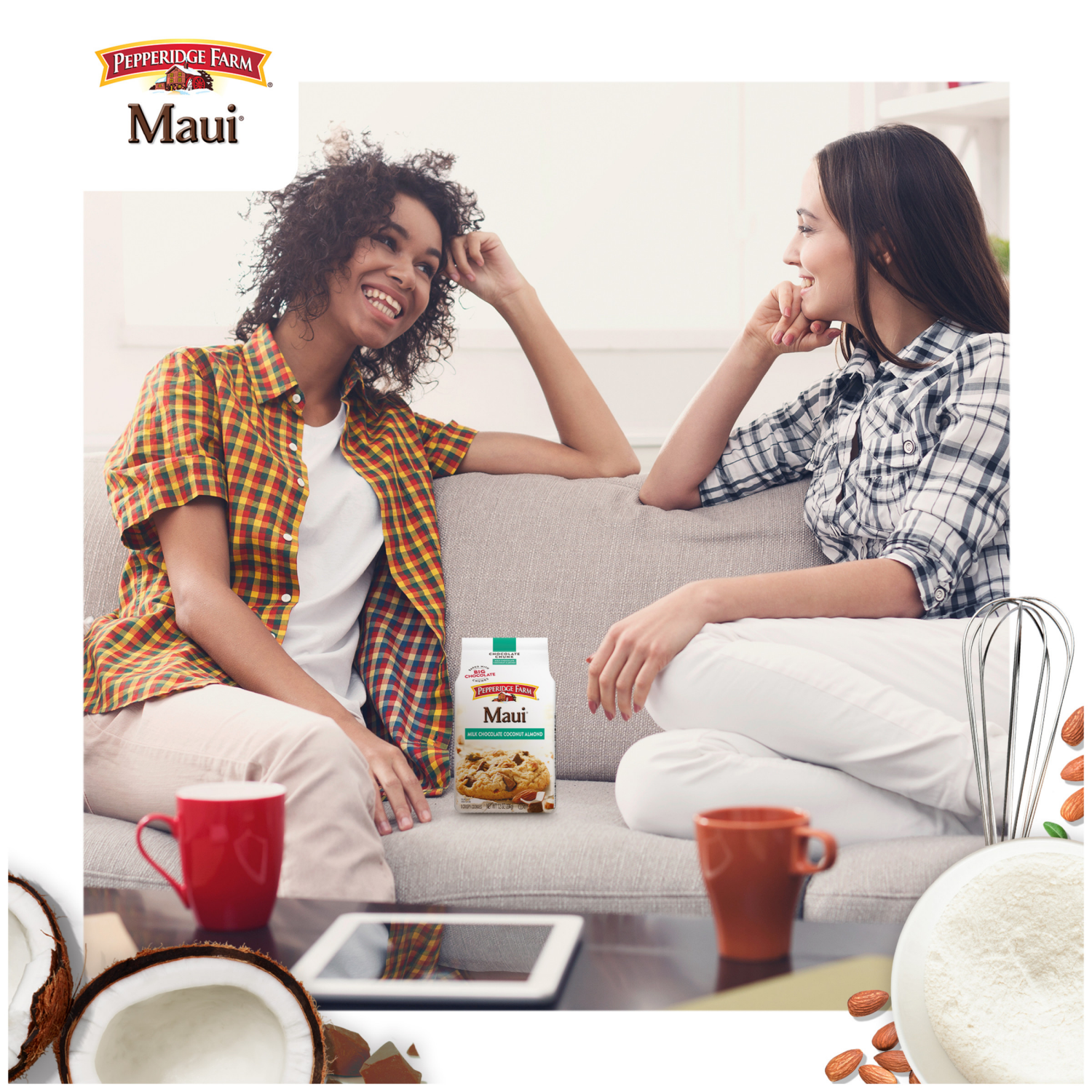 slide 3 of 7, Pepperidge Farm Crispy Milk Chocolate Coconut Almond Cookies, 7.200 oz