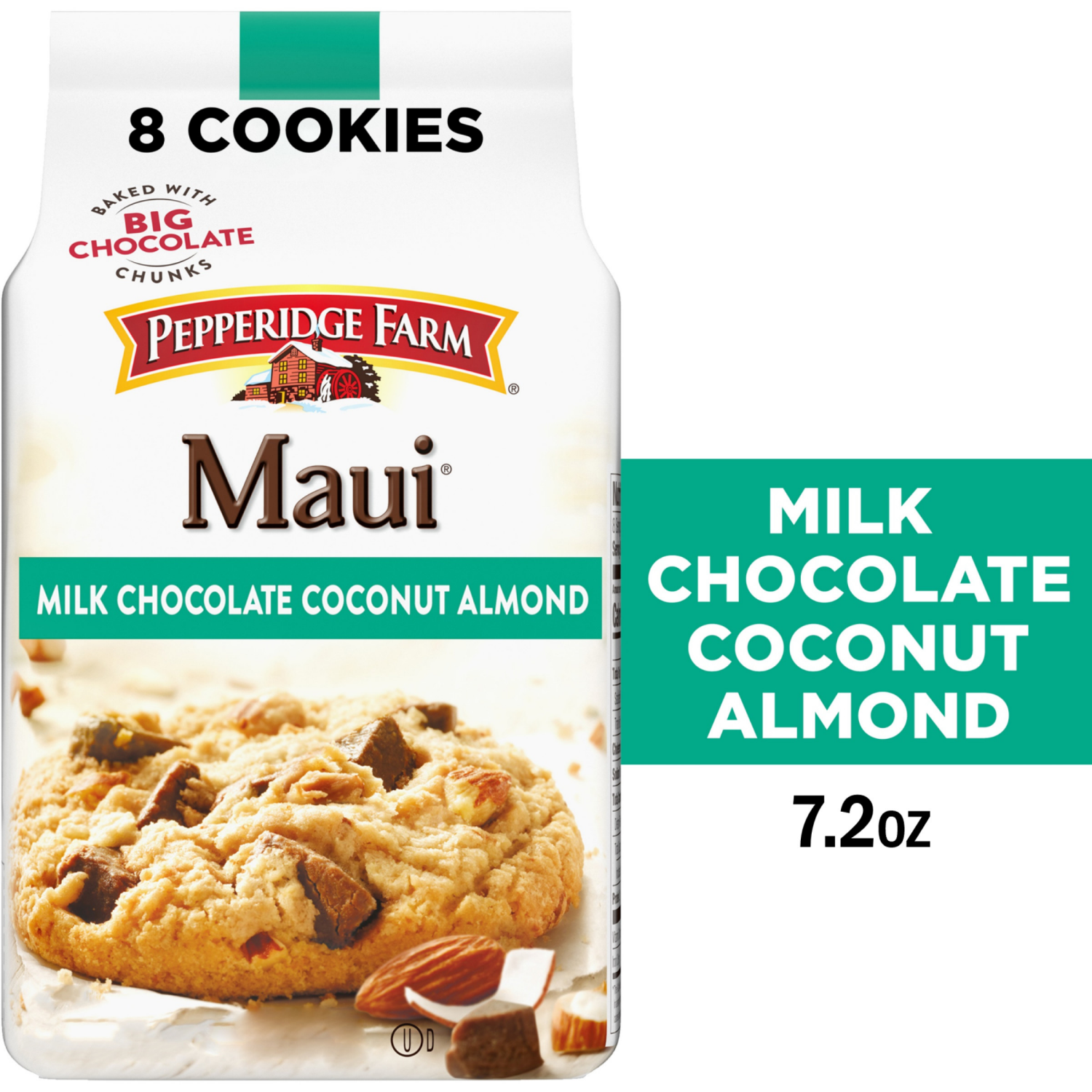 slide 1 of 7, Pepperidge Farm Crispy Milk Chocolate Coconut Almond Cookies, 7.200 oz