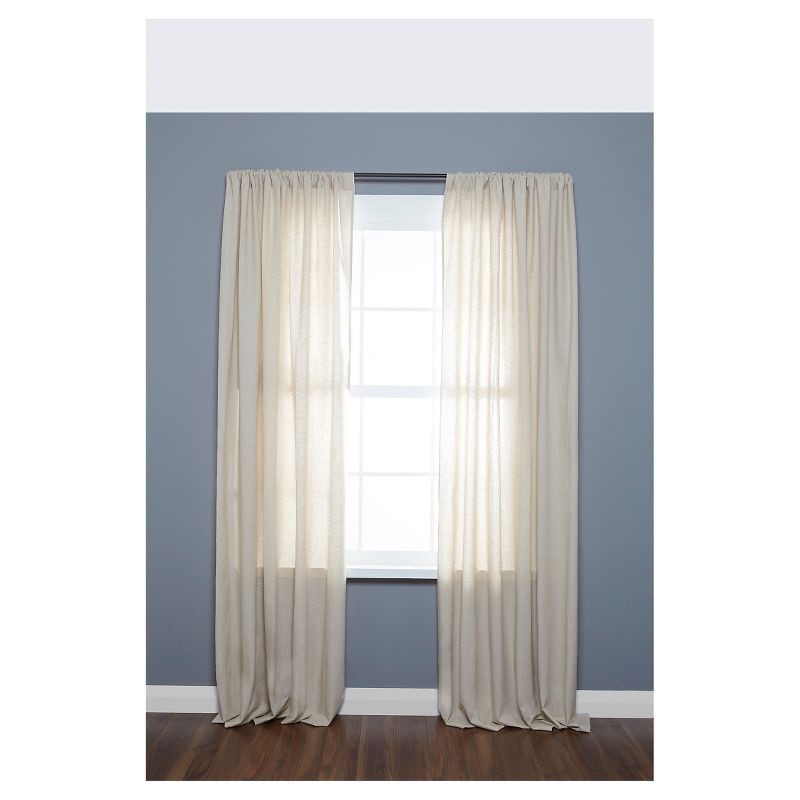 slide 2 of 3, 28"-48" Loft By Umbra Room Darkening Curtain Rod Darjeeling Bronze: Adjustable Steel Wrap Around Rod, 20lb Capacity, 20 lb