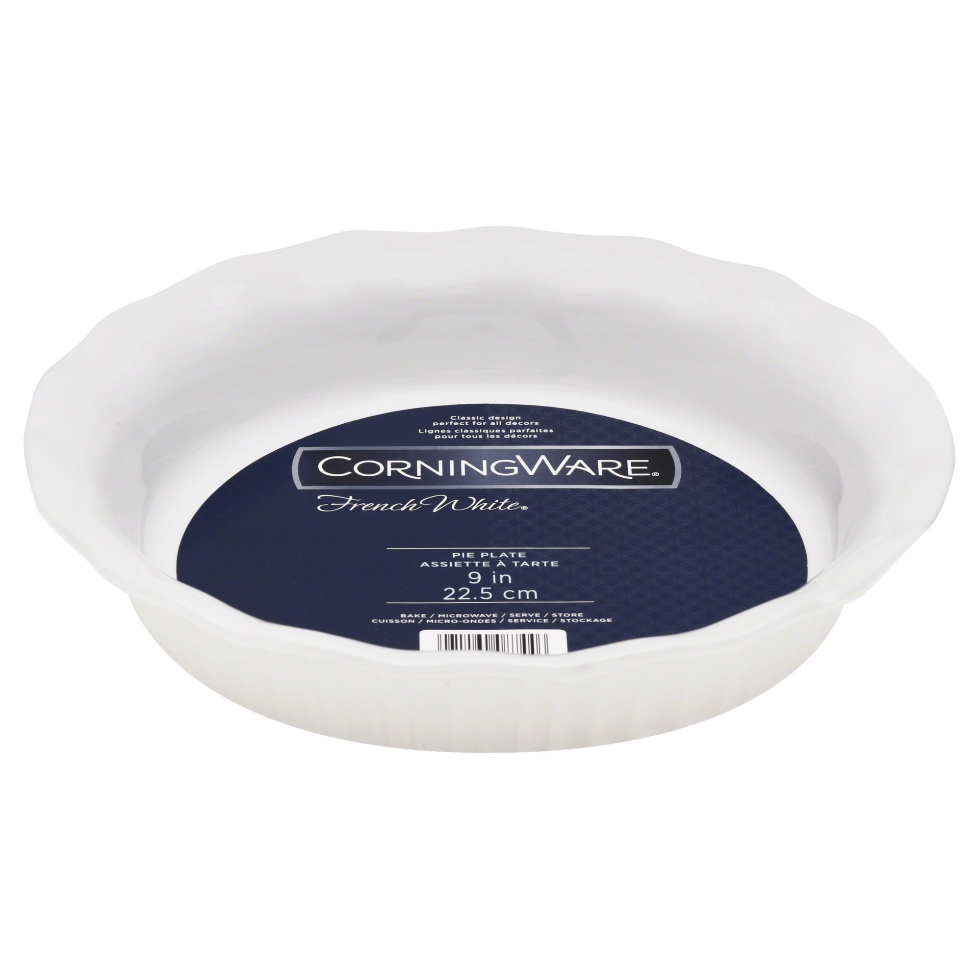 slide 1 of 1, Corningware French White Pie Plate, 9 in