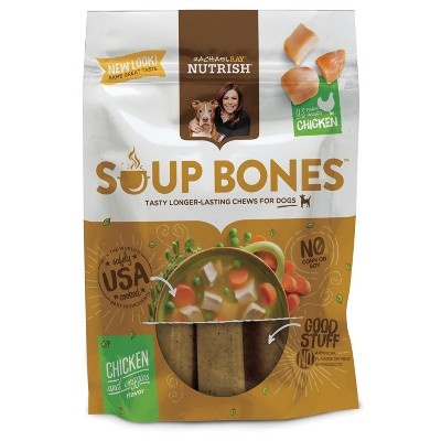 slide 1 of 2, Rachael Ray Nutrish Soup Bones Dog Treats Chicken & Veggies Flavor, 12.6 oz