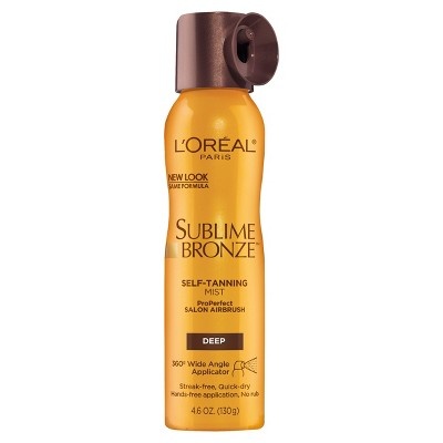 slide 1 of 2, L'Oréal Paris Sublime Bronze Self-Tanning Mist Deep Natural Tan, 4.6 fl oz