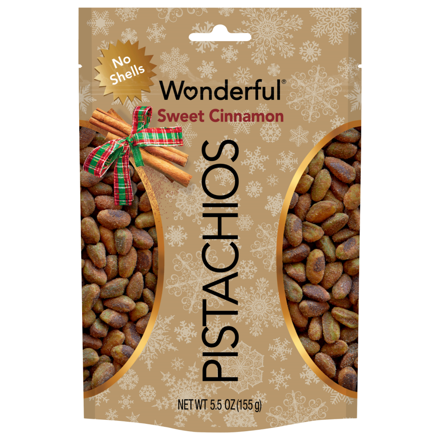 slide 1 of 2, Wonderful Pistachios, No Shells, Sweet Cinnamon Nuts, 5.5 oz, 5.5 oz