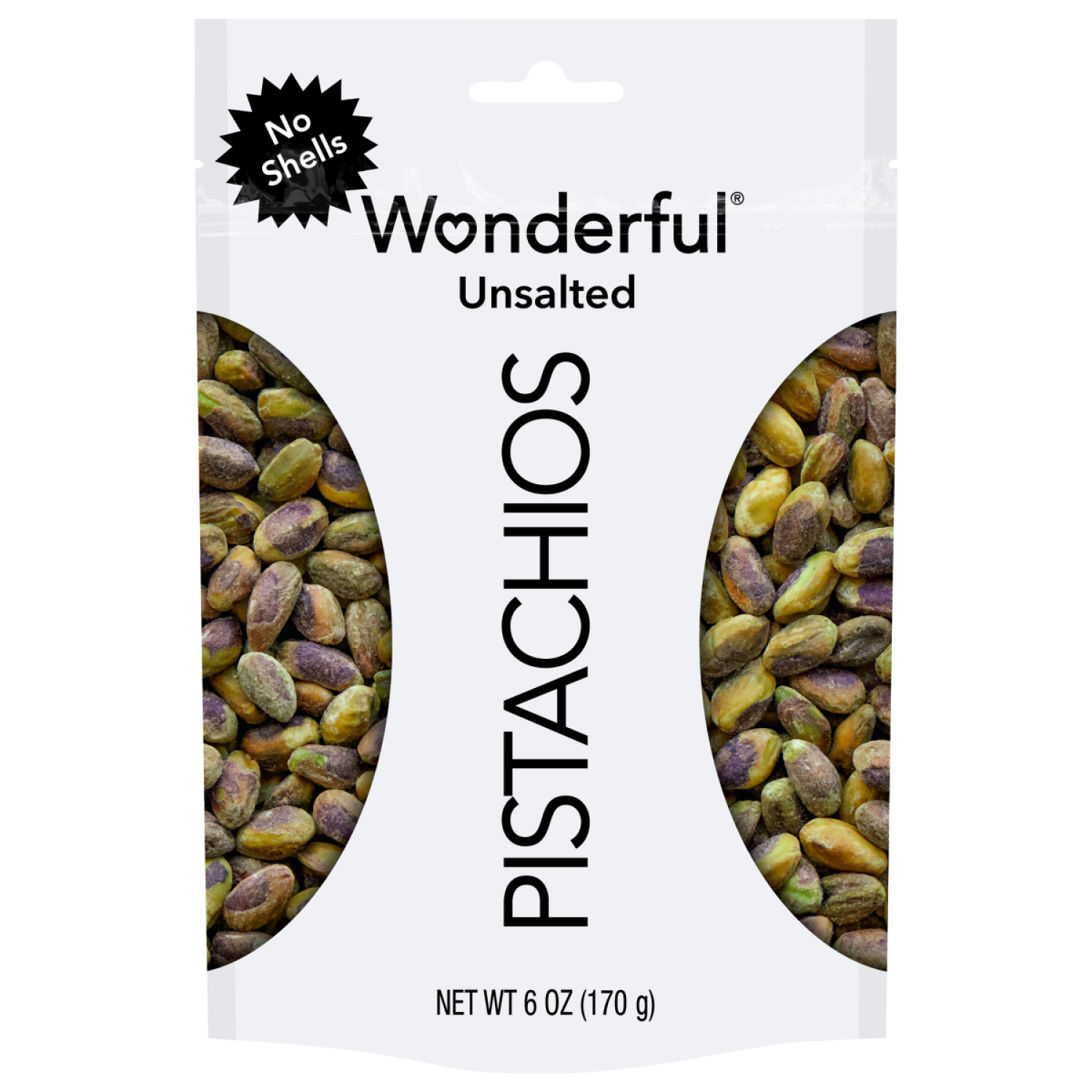 slide 1 of 2, Unsalted Pistachio Kernals, 6 ct