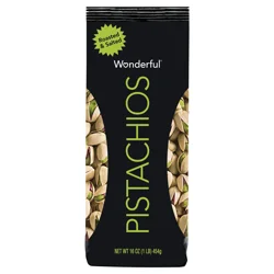 Wonderful Pistachios, In Shell Roasted & Salted Nuts, 16 Ounce Bag