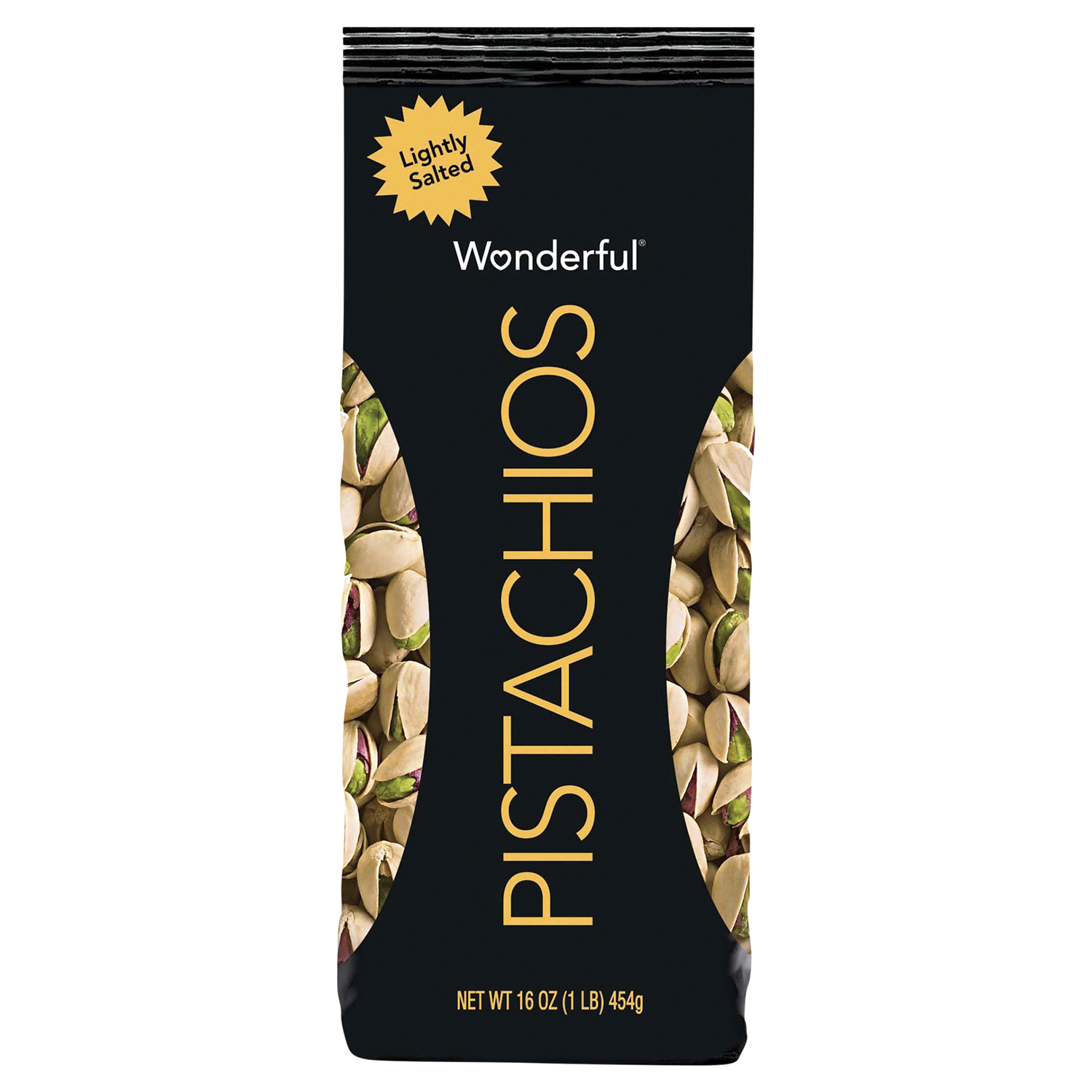 slide 1 of 2, Wonderful Pistachios, In Shell Roasted & Lightly Salted Pistachios, 16 Ounce Bag, 16 oz