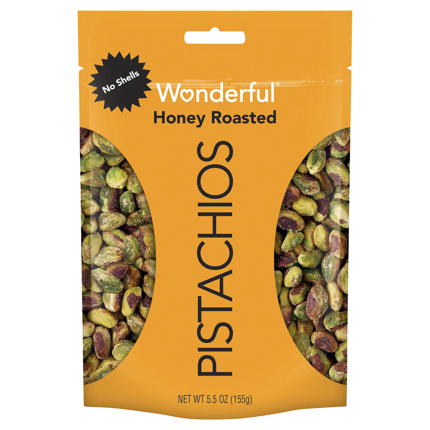 slide 1 of 2, Wonderful Pistachios, No Shells Honey Roasted Nuts, 5.5 Ounce, 5.5 oz