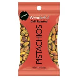 Wonderful Pistachios, No Shells Chili Roasted Nuts, 2.25 Ounce Bag