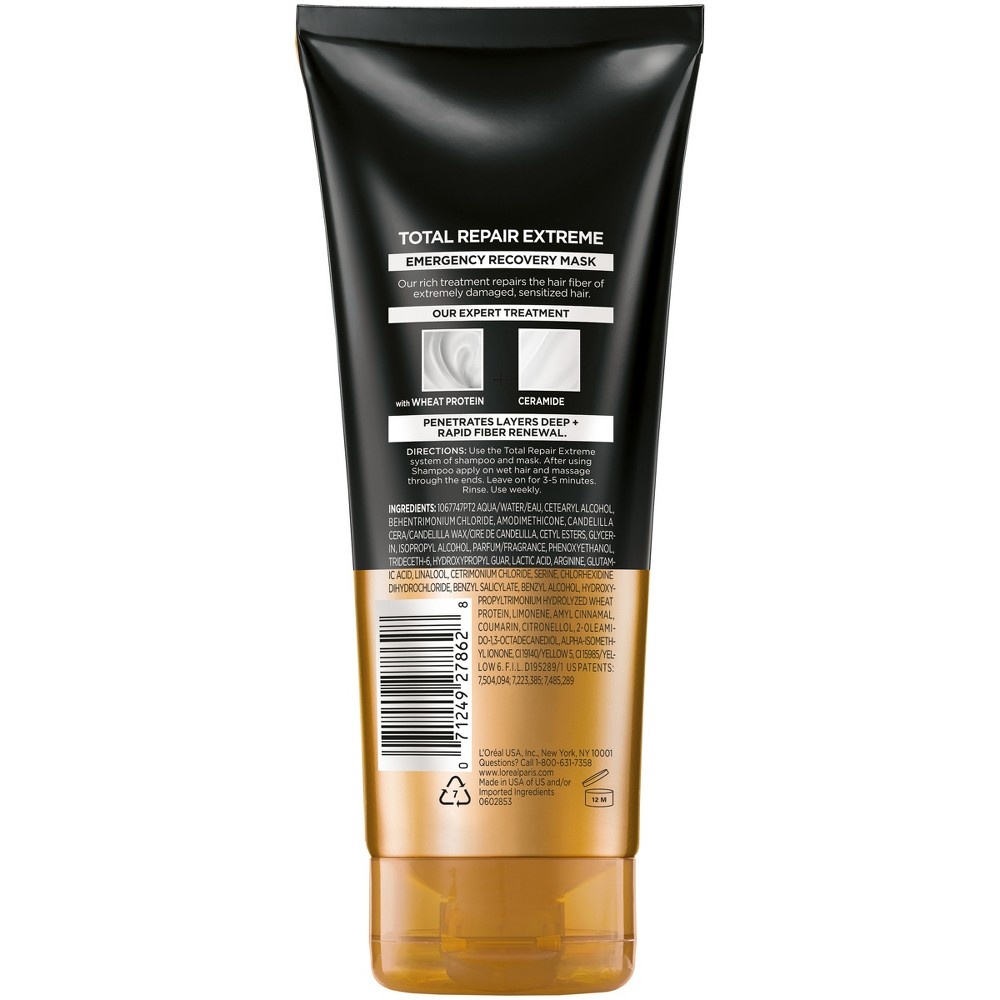slide 2 of 5, L'Oréal Hair Expert Total Repair Extreme Emergency Recovery Mask, 6.8 fl oz