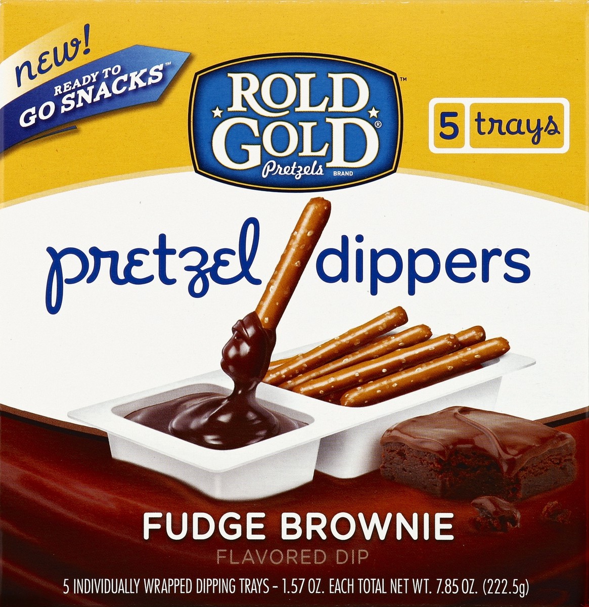 slide 5 of 6, Rold Gold Pretzel Dippers Fudge Brownie, 5 ct; 7.85 oz