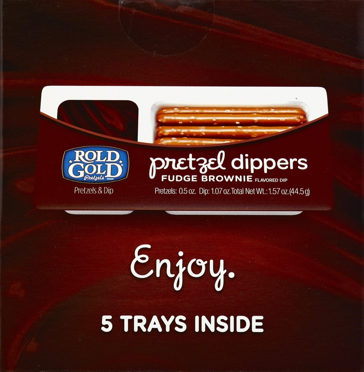 slide 6 of 6, Rold Gold Pretzel Dippers Fudge Brownie, 5 ct; 7.85 oz