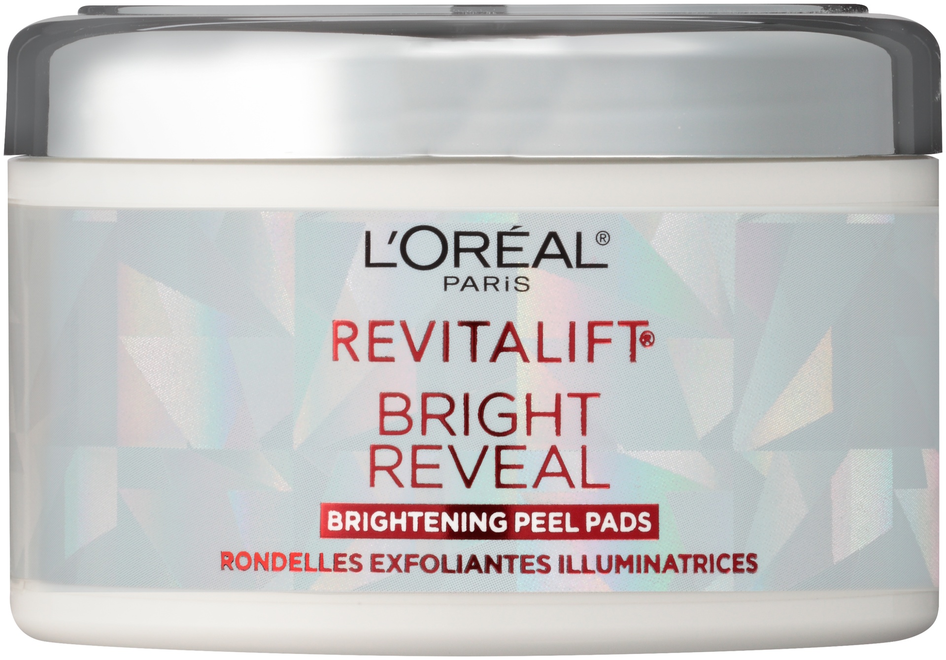 slide 2 of 8, L'Oréal Revitalift Bright Reveal Brightening Peel Pads, 30 ct