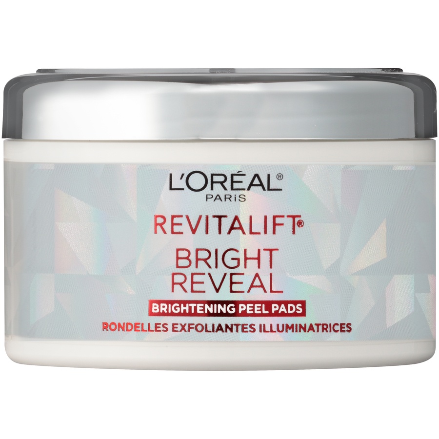 slide 1 of 8, L'Oréal Revitalift Bright Reveal Brightening Peel Pads, 30 ct