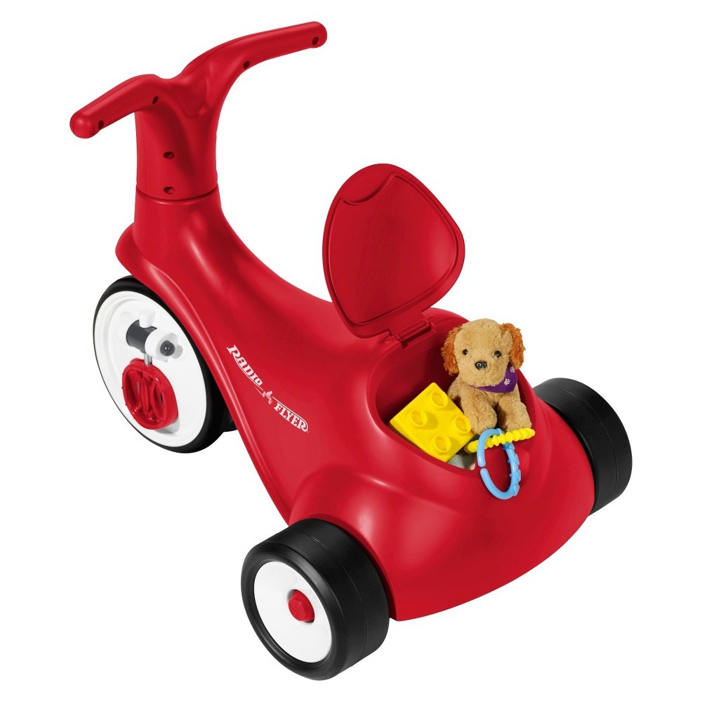 slide 2 of 8, Radio Flyer Kids' Scoot 2 Pedal Scooter - Red, 1 ct