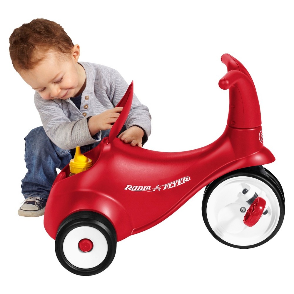 slide 4 of 8, Radio Flyer Kids' Scoot 2 Pedal Scooter - Red, 1 ct