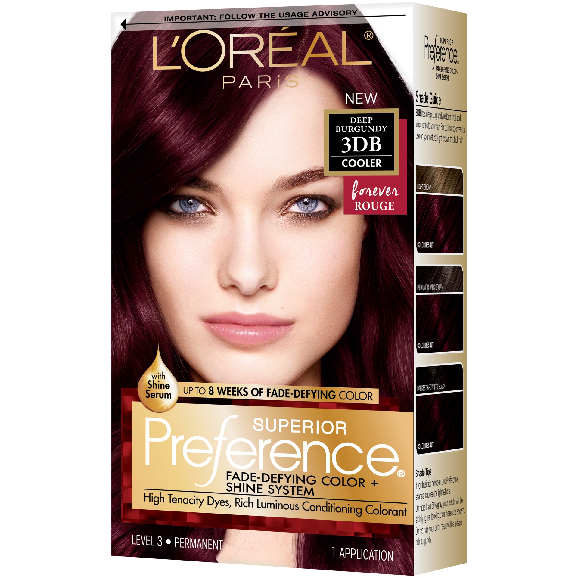 slide 3 of 7, L'Oréal Superior Preference - Deep Burgundy 3DB, 1 ct