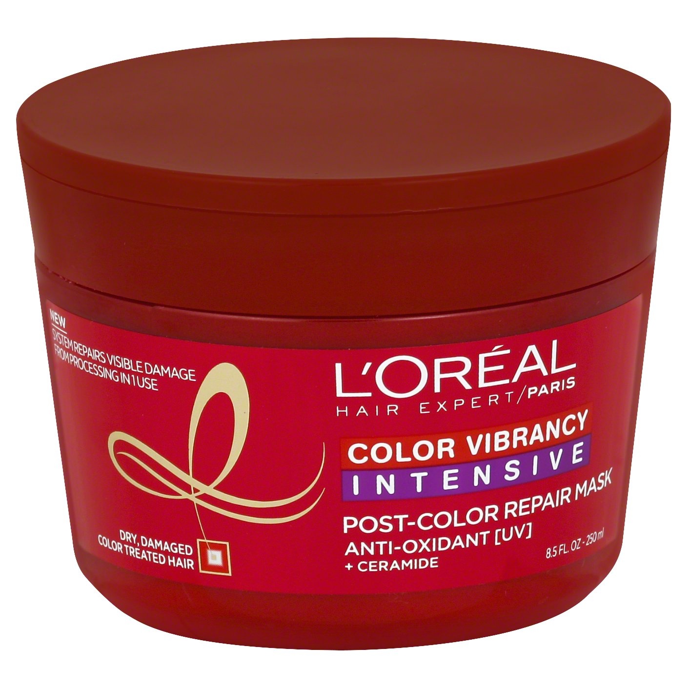 slide 1 of 3, L'Oréal Elvive Color Vibrancy Intensive Ultra Recovery Mask, 8.5 fl oz