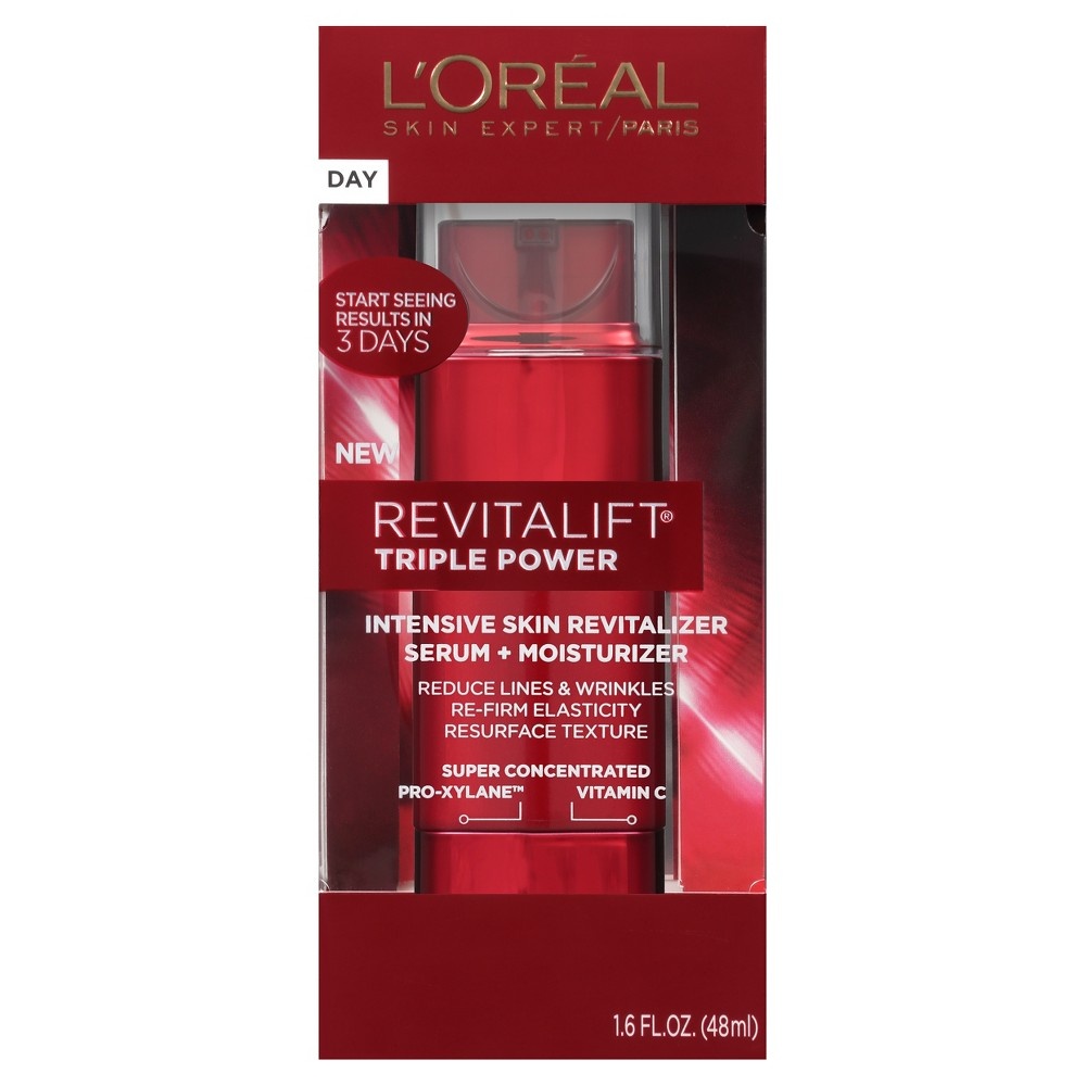 slide 5 of 8, L'Oréal Revitalift Triple Power Intensive Skin Revitalizer Serum + Moisturizer, 1.6 fl oz