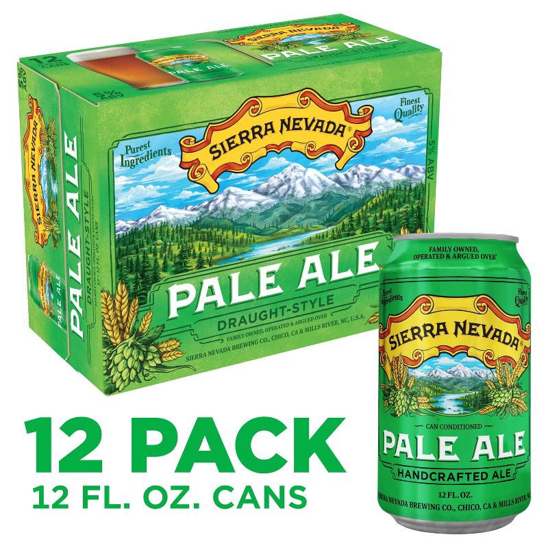 slide 12 of 12, Sierra Nevada Pale Ale Beer - 12pk/12 fl oz Cans, 12 ct; 12 fl oz