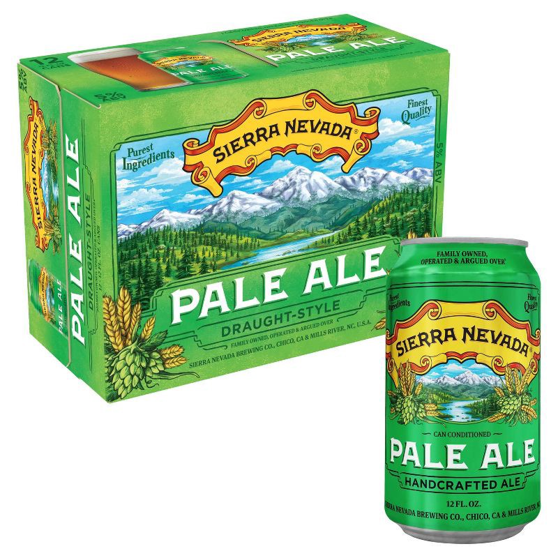 slide 1 of 12, Sierra Nevada Pale Ale Beer - 12pk/12 fl oz Cans, 12 ct; 12 fl oz