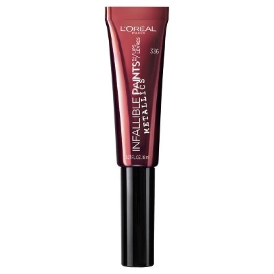 slide 1 of 3, L'Oréal Infallible Lip Paints Metallic Liquid Venom, 0.27 oz